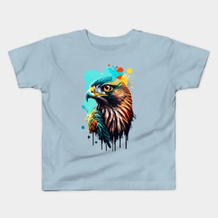 Falcon Colourful - Cute Falcon Bird Kids T-Shirt